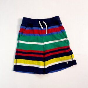 Ralph Lauren Striped Cotton Jersey Shorts, Size 6
